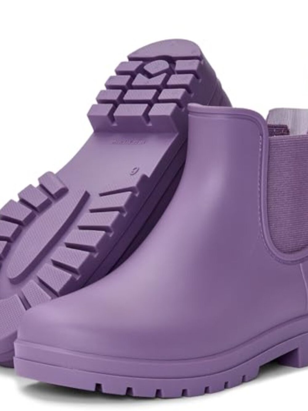 🆕 Short Rain Boots For Women Fashion Waterproof Chelsea Boots - Elegant Violet